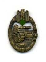 Panzerkampfabzeichen in Bronze Hersteller „Karl Wurster, Markneukirchen“ selten