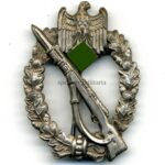 Wehrmacht Heer Infanterie-Sturmabzeichen in Silber, Hst. E. Ferdinand Wiedmann, Frankfurt