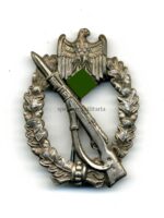 Wehrmacht Heer Infanterie-Sturmabzeichen in Silber, Hst. E. Ferdinand Wiedmann, Frankfurt