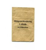 Tüte Kriegsverdienstkreuz 2. Klasse 1939 mit Schwertern, G.H. Osang, Dresden