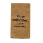 Tüte Kriegsverdienstkreuz 2. Klasse 1939 mit Schwertern, Jakob Bengel, Oberstein