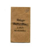Tüte Kriegsverdienstkreuz 2. Klasse 1939 mit Schwertern, Jakob Bengel, Oberstein