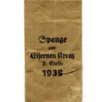 Tüte Spange zum Eisernen Kreuz 2. Klasse 1939 - Hst. Ziemer & Söhne, Oberstein