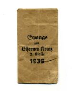 Tüte Spange zum Eisernen Kreuz 2. Klasse 1939 - Hst. Ziemer & Söhne, Oberstein