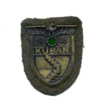 Kubanschild auf Heeresstoff