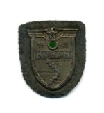Kubanschild auf Heeresstoff