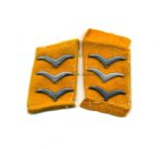 Luftwaffe, Paar Kragenspiegel Obergefreiter, fliegendes Personal / Fallschirmjäger