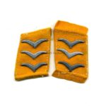 Luftwaffe, Paar Kragenspiegel Obergefreiter, fliegendes Personal / Fallschirmjäger