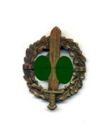 SA Sportabzeichen Bronze 1. Modell "Christian Lauer, Nürnberg" Nr. 5343