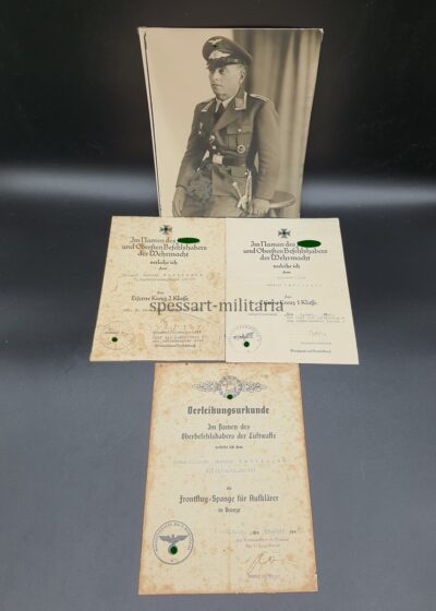 Urkunden Luftwaffe 4.(F)/Aufkl.Gr.121, 1. Aufklärungsgruppe (F) 123