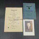 Urkunde und Soldbuch 3.Vw.Kp.Pz.A.A.Hermann Göring, Italien Sizilien