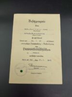 Urkunde und Soldbuch 3.Vw.Kp.Pz.A.A.Hermann Göring, Italien Sizilien – Bild 2