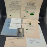 Urkunden /Dokumente 5./Inf.Rgt.109, gefallen durch Kopfschuss bei Moskau