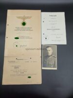 Urkunden /Dokumente 5./Inf.Rgt.109, gefallen durch Kopfschuss bei Moskau – Bild 2
