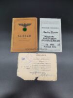Soldbuch Martin Elsner aus Neiße (Oberschlesien) Heeres-Flakartillerie-Ersatz- und Ausbildungs-Abteilung 273