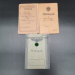 Wehrpass 1. & 2. Weltkrieg des Sergeant Friedrich Hermann aus Schraplau, 2./ Pionier Bataillon 4 Magdeburg