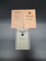 Wehrpass 1. & 2. Weltkrieg des Sergeant Friedrich Hermann aus Schraplau, 2./ Pionier Bataillon 4 Magdeburg