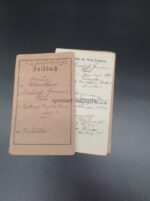 Wehrpass 1. & 2. Weltkrieg des Sergeant Friedrich Hermann aus Schraplau, 2./ Pionier Bataillon 4 Magdeburg – Bild 2