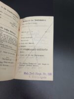 Militärpaß des Musketier Hermann Laumen aus Bielefeld, RIR 87, RIR 253, Füsilier Rgt. 80 – Bild 10