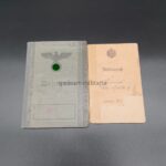 Wehrpass und Militärpaß des Otto Müller aus Gröbers (Merseburg) Ersatz Pionier Bataillon Eisleben, Pionierbataillon 15 (1.Weltkrieg Westfront)