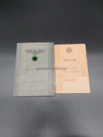 Wehrpass und Militärpaß des Otto Müller aus Gröbers (Merseburg) Ersatz Pionier Bataillon Eisleben, Pionierbataillon 15 (1.Weltkrieg Westfront)