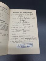 Wehrpass und Militärpaß des Otto Müller aus Gröbers (Merseburg) Ersatz Pionier Bataillon Eisleben, Pionierbataillon 15 (1.Weltkrieg Westfront) – Bild 3