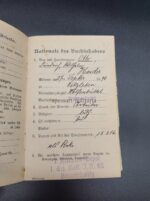 Wehrpass und Militärpaß des Musketiers (Trainsoldat) Otto Heider aus Wetzleben (Wolfenbüttel) 1.Ers. Btl. I.R. 92 Braunschweig (Westfront) – Bild 2