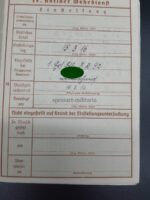 Wehrpass und Militärpaß des Musketiers (Trainsoldat) Otto Heider aus Wetzleben (Wolfenbüttel) 1.Ers. Btl. I.R. 92 Braunschweig (Westfront) – Bild 12