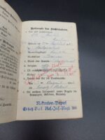 Wehrpass und Militärpaß des Kanoniers Otto Gaudian aus Neubewerdick (Neustettin), Fernsprechabteilung 479 (Westfront) – Bild 2