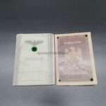 Wehrpass, Arbeitsbuch und Gestellungsaufforderung des Ingenieurs Rudolf Löffler aus Berlin (Zehlendorf), Flugmotoren Daimler-Benz Motoren Genshagen/Teltow