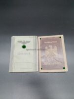 Wehrpass, Arbeitsbuch und Gestellungsaufforderung des Ingenieurs Rudolf Löffler aus Berlin (Zehlendorf), Flugmotoren Daimler-Benz Motoren Genshagen/Teltow