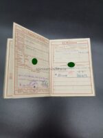 Wehrpass, Arbeitsbuch und Gestellungsaufforderung des Ingenieurs Rudolf Löffler aus Berlin (Zehlendorf), Flugmotoren Daimler-Benz Motoren Genshagen/Teltow – Bild 4