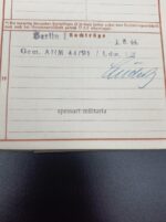 Wehrpass, Arbeitsbuch und Gestellungsaufforderung des Ingenieurs Rudolf Löffler aus Berlin (Zehlendorf), Flugmotoren Daimler-Benz Motoren Genshagen/Teltow – Bild 5