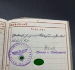 Wehrpass des Unteroffiziers Heinrich Thomas aus Oppenheim/Schornsheim, Inf. Rgt. 650, Sperrfeuerbatterie 132, 2./schw. Flakabt. 540 (Halle-Leuna) 14. Flak-Division – Bild 11