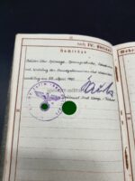 Wehrpass mit Hülle des Obergefreiten Johannes Buchweitz aus Rossenthin (Kolberg), 10./Luftsperr Flakabteilung 201 (Ostfront  & Heimatkriegsgebiet) – Bild 9