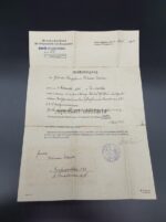 Wehrpass, Soldbuch, Militärpaß und Dokumente des Gefreiten Selmar Weide aus Grosswerther (Nordhausen), Teilnahme 1. & 2. Weltkrieg – Bild 12