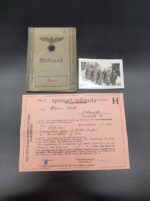 Wehrpass, Soldbuch, Militärpaß und Dokumente des Gefreiten Selmar Weide aus Grosswerther (Nordhausen), Teilnahme 1. & 2. Weltkrieg – Bild 2