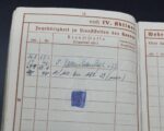 Wehrpass, Soldbuch, Militärpaß und Dokumente des Gefreiten Selmar Weide aus Grosswerther (Nordhausen), Teilnahme 1. & 2. Weltkrieg – Bild 6
