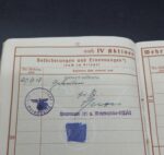 Wehrpass, Soldbuch, Militärpaß und Dokumente des Gefreiten Selmar Weide aus Grosswerther (Nordhausen), Teilnahme 1. & 2. Weltkrieg – Bild 7