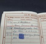 Wehrpass, Soldbuch, Militärpaß und Dokumente des Gefreiten Selmar Weide aus Grosswerther (Nordhausen), Teilnahme 1. & 2. Weltkrieg – Bild 9