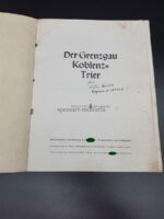 Heft der Grenzgau Koblenz-Trier Feldpostnummer 38528 – Bild 2