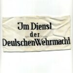 Wehrmacht, Armbinde für Zivilangehörige der Wehrmacht "Im Dienst der Deutschen Wehrmacht"