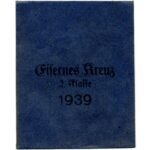 Verleihungstüte Eisernes Kreuz 2. Klasse 1939, Hst. 44 (Jakob Bengel, Oberstein)