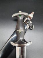 M33 SS-Dienstdolch mit Steilgehänge, des Doppelherstellers RZM 941 / 38 SS Eickhorn Solingen, - MINT – Bild 2