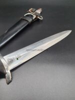 M33 SS-Dienstdolch mit Steilgehänge, des Doppelherstellers RZM 941 / 38 SS Eickhorn Solingen, - MINT – Bild 9