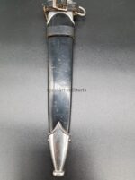 M33 SS-Dienstdolch mit Steilgehänge, des Doppelherstellers RZM 941 / 38 SS Eickhorn Solingen, - MINT – Bild 13