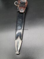 M33 SS-Dienstdolch mit Steilgehänge, des Doppelherstellers RZM 941 / 38 SS Eickhorn Solingen, - MINT – Bild 17