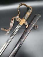 Weimarer Republik Reichswehr Säbel für Offiziere schlichter Ausführung, Clemen & Jung Waffen- und Metallwarenfabrik (Cqh),  Solingen – Bild 3