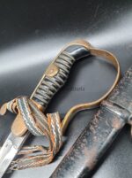 Weimarer Republik Reichswehr Säbel für Offiziere schlichter Ausführung, Clemen & Jung Waffen- und Metallwarenfabrik (Cqh),  Solingen – Bild 7