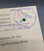 Deutsche Luftwaffe Falt - Tafel Front Flugzeuge Pz.Gren.Ers.Btl 215 – Bild 4